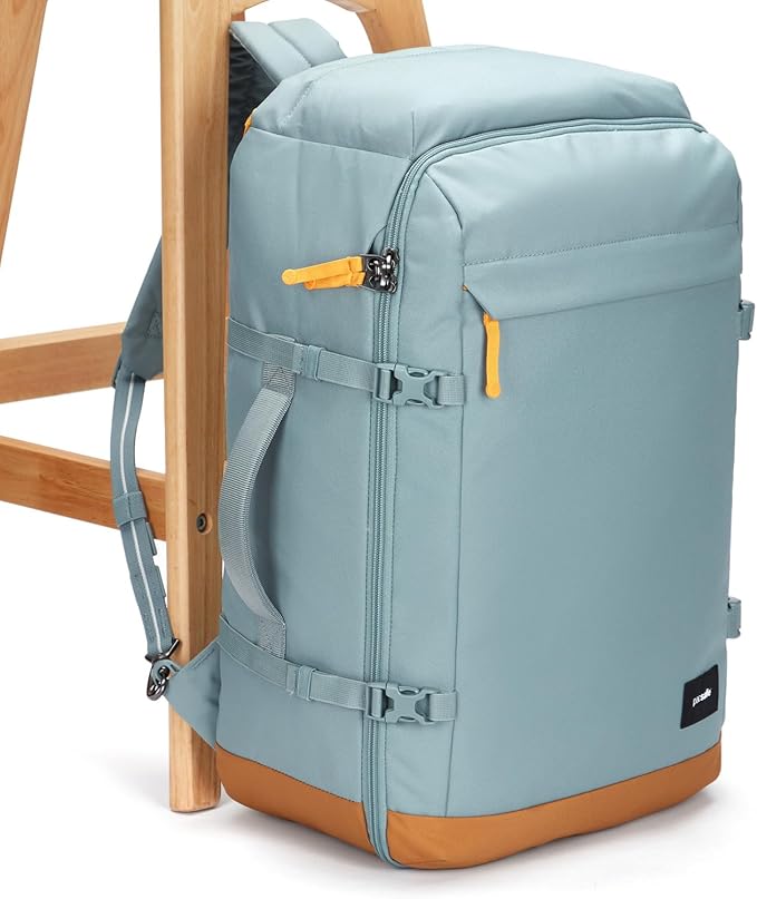 Pacsafe GO Anti Theft 44L Carry-on Backpack, Fresh Mint