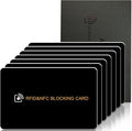 AYAIM 7Pack RFID Blocking Card, Protection Entire Wallet Shield, Credit Card Protector NFC Bank Debit Blocker, Identity Theft Prevention for Passport Travel Security, Perfectly Fits in Purse