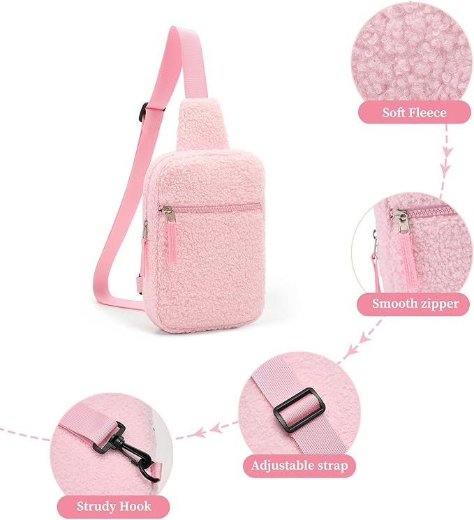 Mothers Day Gifts for Daughter, Birthday Graduation Gifts for 8 9 10 11 12 Year Old Teens Girls Her,Fanny Pack Sling Crossbody Bag Belt Bags Purse, Preppy Teen Girl Gift Trendy Stuff Travel Essentials