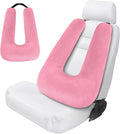 Car Pillow for Kids,Car Pillow for Sleeping, Travel Pillow for Kids with Adjustable Strap – Road Trip Pillow for Kid and Adults, Head and Neck Support, Car Travel Essentials, Pink