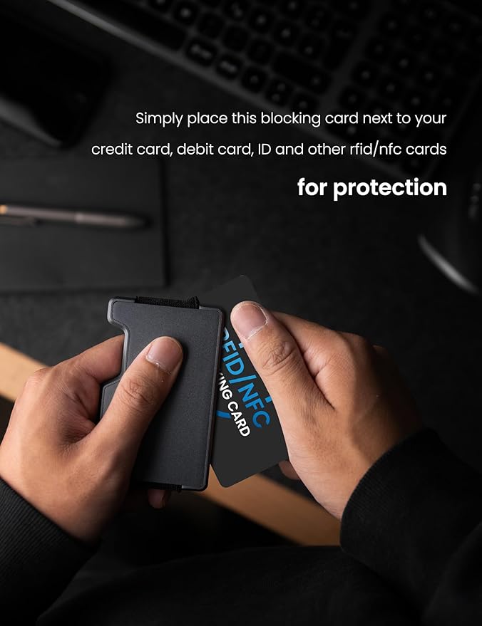 WHonor RFID Blocking Card 4 Pack, Debit Credit Card Protector, Anti-Theft Contactless NFC Blocker, Entire Wallet Protection (4)