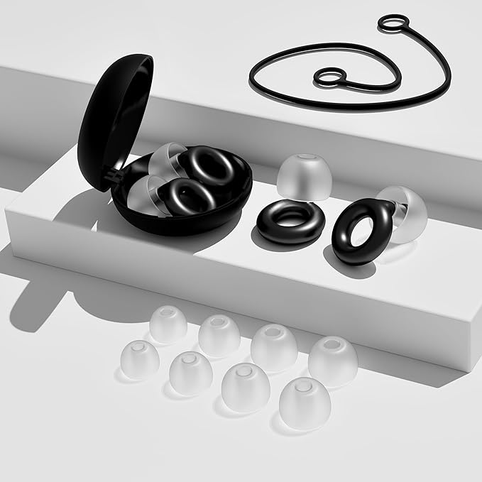 Motorcycle Ear Plugs – Reusable Silicone Noise Reduction Earplugs with Cord – Ideal for Riding, Sports Events, and Outdoor Activities