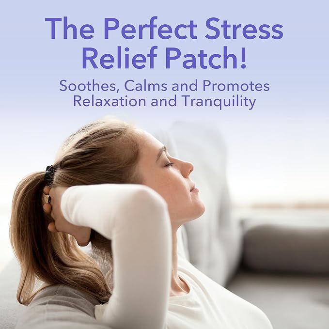 Laki Naturals Relax Patch (1 Count, Pack of 8) | Natural Plant-Based Ingredients for Stress and Worry | Calming Formula for Better Sleep