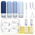 Mrsdry 16 Pack Travel Bottles for Toiletries, Leakproof Travel Containers for Toiletries, TSA Approved Silicone Travel Accessories Squeezable Refillable 3oz for Shampoo Conditioner Lotion