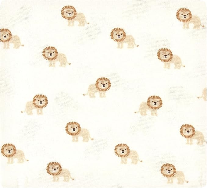 Hudson Baby Unisex Baby Cotton Flannel Receiving Blankets Bundle, Brave Lion, One Size