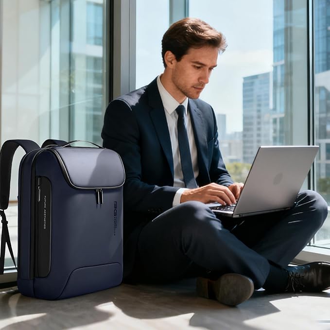 BANGE 17.3 Inch Business Laptop Backpack: Anti-Theft with USB Port & TSA Lock, Waterproof Zippers, Large Travel Commuter Bag