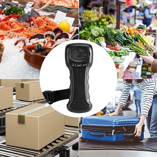 Luggage Scales,Ocs‑8 50kg/110lb Portable Digital Luggage Scale Travel Hanging Luggage Scale Electronic Weight with LCD Digital Display