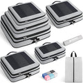 Compression Packing Cubes for Travel, Lightweight Vacation Travel Essentials, Travel Accessories for Suitcase Organizer Bags Set, Durable Luggage Organizer