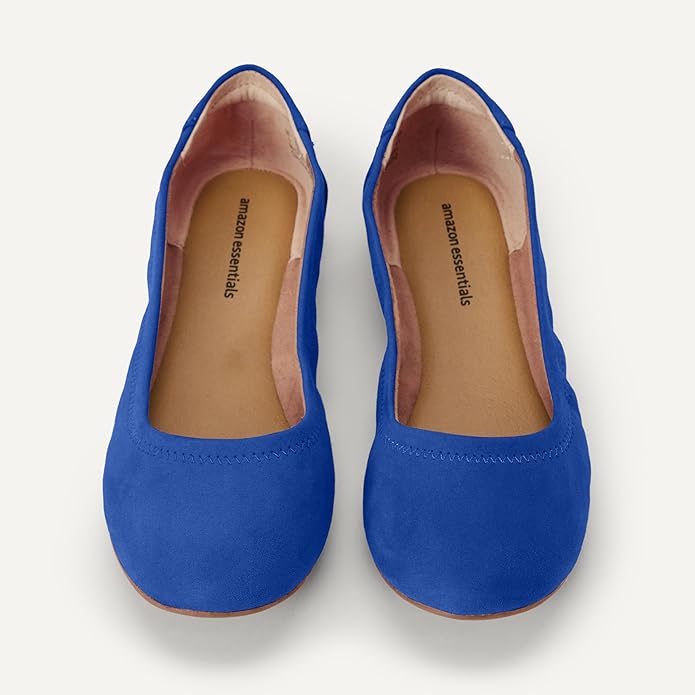 Amazon Essentials Women's Belice Comfortable Slip-On Ballet Flats Shoes