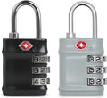 Luggage Locks TSA Approved 2 Pack, Combo Lock for Gym Locker, Small Combination Padlock, Padlock with Code for Travel Essentials, Suitcase, Zipper, Locker, Cabinet, Gun Case, Tool Box