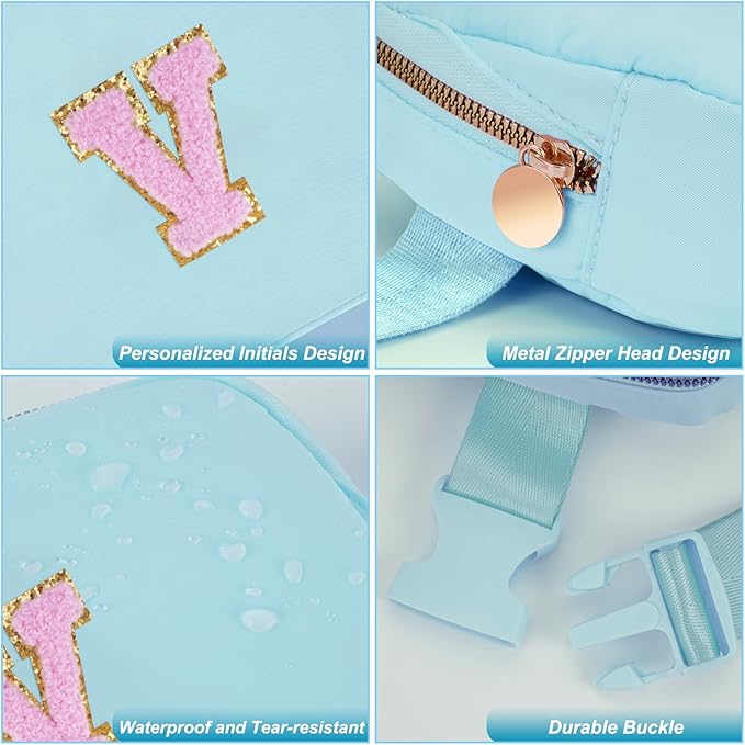 Uygafly Birthday Gifts for 4 5 6 7 8 9 10 11 12 13 Year Old Girls,Graduation Gifts for Teens Kids Daughter Sister Her,Fanny Pack Crossbody Bag Belt Bag Cute Trendy Stuff | Blue,V