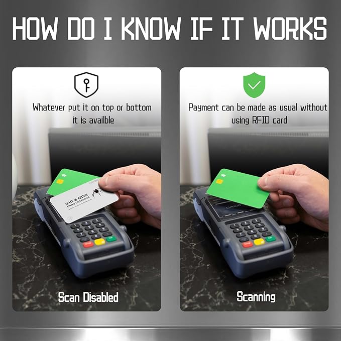 RFID Blocking Cards - 6 Pack Credit Card Protector for Wallet,Shields ID/Credit Card/Passport from Skimming