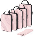 BAGSMART Compression Packing Cubes, 6 Set/4 Set/2 Set Travel Packing Cubes for Carry on Suitcases, Compression Suitcase Organizers Bag Set & Travel Cubes for Luggage, Lightweight Packing Organizers
