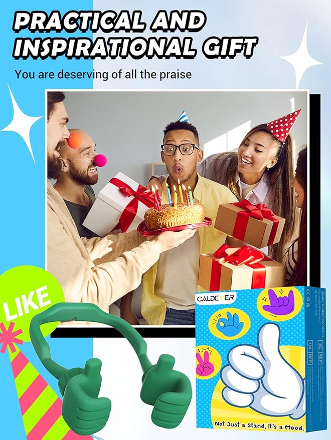 Gifts for Teens Boys Girls Cell Phone Holder: Mens Gifts for Women Adults Thumbs Up Phone Stand Gifts for Kids Teenager Husband Wife Dad Mom Cool Gadgets Ideas Stocking Stuffers Birthday Gift