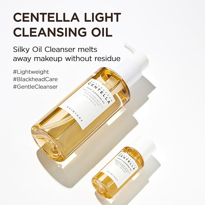 SKIN1004 Centella Travel Kit, Korean Skin Care Set with Toner, Moisturiser, Serum, Cleansing Oil & Cleanser, Travel Size Set with Madagascar Centella, Sensitive Skin, Perfect for Travel Beauty & Gifts