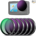 NEEWER ND Filter Set Compatible with DJI Osmo Action 5 Pro/4/3, 6 Pack ND8+ND16+ND32+ND64+ND256+CPL Neutral Density Polarizing Action Camera Accessories Multicoated HD Optical Glass, FL-A98