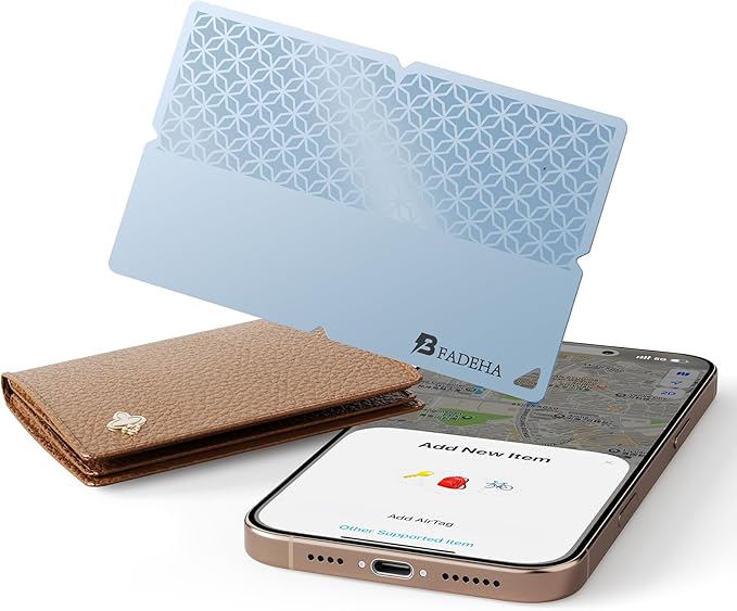 2026 [Apple MFi Certified] (iOS Only) Bluetooth Tracker Smart Card for Apple Find My iPhone Ultra-Thin Wallet GPS Tracker, 5-10 Years Staying Power, Keys Finder & Item Locator for Keys, Bags, Passport