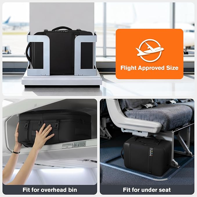Practical Laptop Backpack, Next-Gen Bag for School Work Leisure & Travel, Luggage-Style Fashional Pack (All Black, XL (8x12.8x18.5))