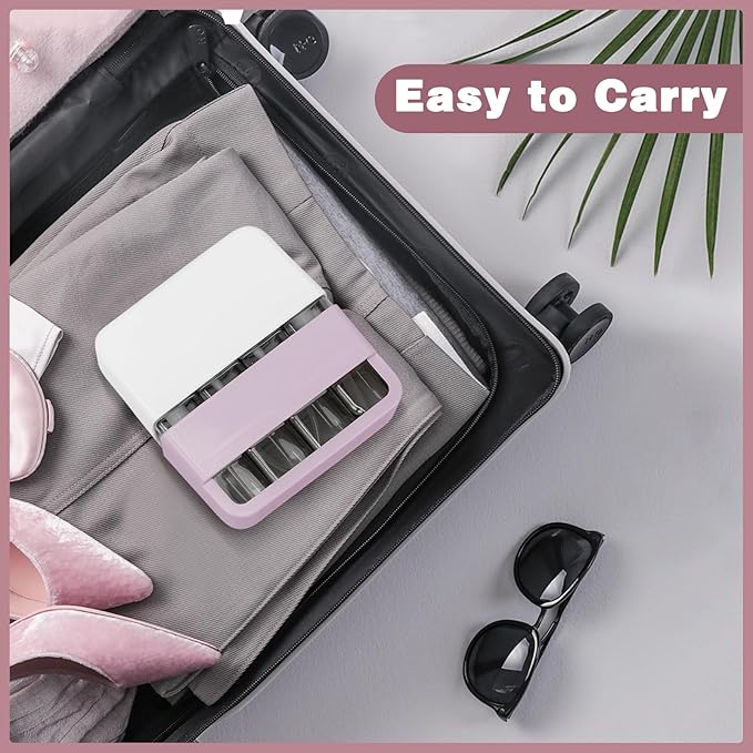 TSA Approved Travel Bottles - Leak Proof BPA-Free Plastic Toiletries Bottles for Shampoo, Lotion & Conditioner | Refillable Travel-Size Containers | Airplane Carry-On Essentials (Pink)