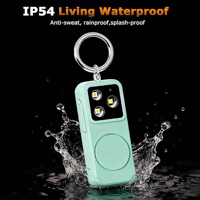 Personal Safety Alarm for Women, Rechargeable 150dB Keychain Alarm with Strobe Light and Pull Pin, Emergency Alarm for College Students, Travel, Walking, Campus Safety and Gift Giving