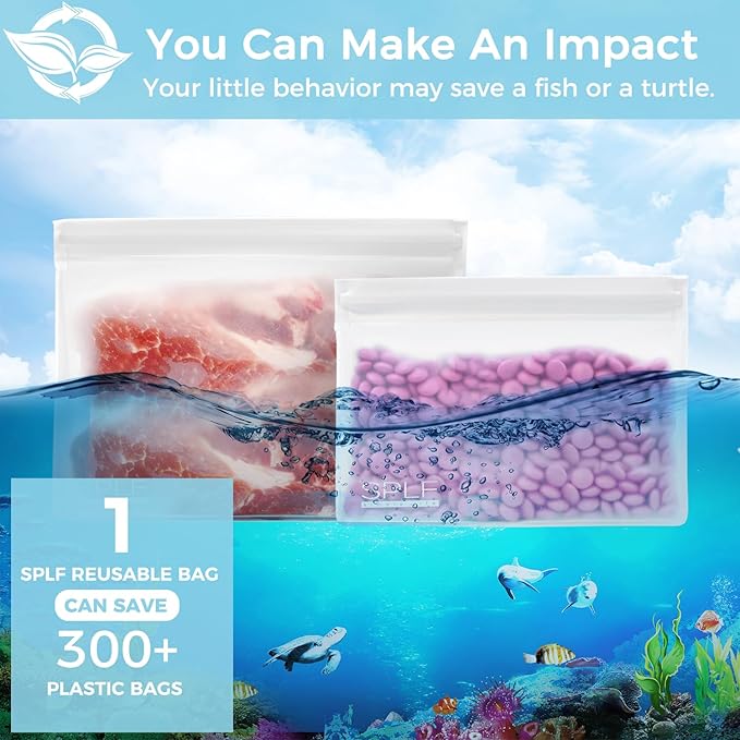 SPLF 3 Pack Leakproof Clear Toiletry bags, TSA Approved Quart Size Zipper Bags, BPA Free Travel Makeup Cosmetic Bags for Women Men, Carry on Airport Airline Compliant Bags-White