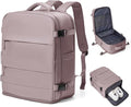 coowoz Travel Backpack Carry On for Women Man Gym Backpacks with Laptop Compartment Mochila de Viaje Teacher Personal Item Backpack Rucksack Airplane Accessories Must Haves Pink Purple Small