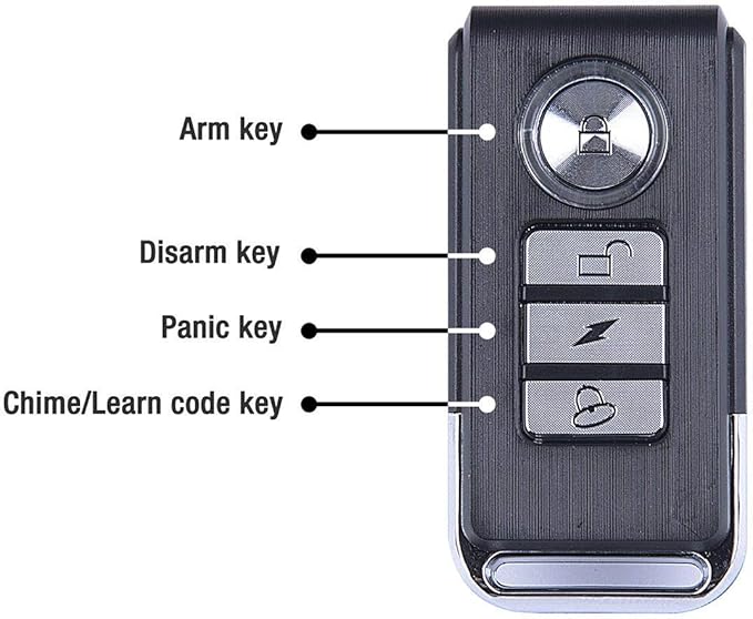 USUPERINK 113dB Bike Alarms, Vibration Sensing Bike Alarm with Remote, Wireless Motorcycle Alarm for Electric Tricycle Mobility Scooter Vehicles Ebike for Cycling Security