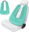 Car Pillow for Kids,Car Pillow for Sleeping, Travel Pillow for Kids with Adjustable Strap – Road Trip Pillow for Kid and Adults, Head and Neck Support, Car Travel Essentials, Green