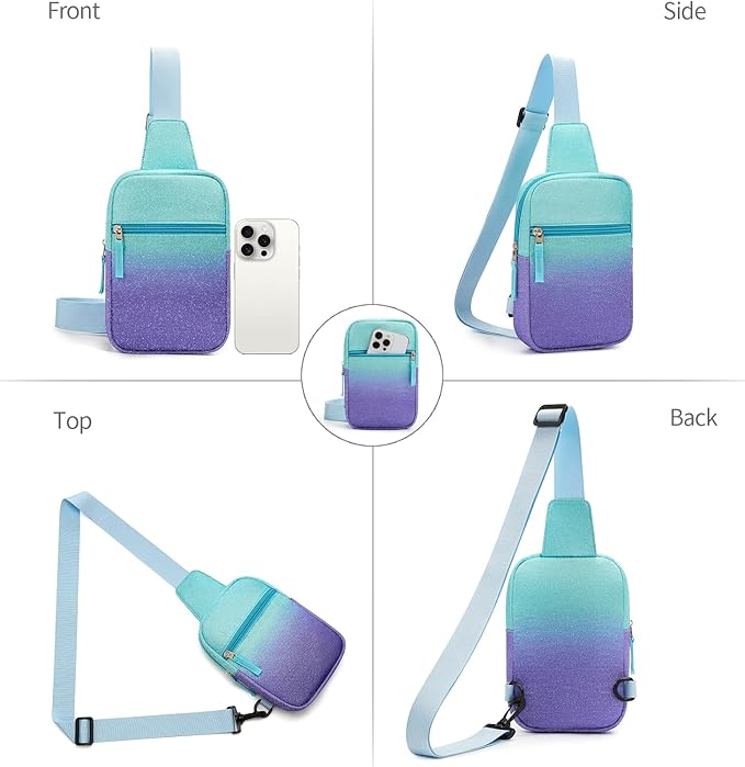 Mothers Day Gifts for Daughter, Birthday Graduation Gifts for 8 9 10 11 12 Year Old Teens Girls Her,Fanny Pack Sling Crossbody Bag Belt Bags Purse, Preppy Teen Girl Gift Trendy Stuff Travel Essentials
