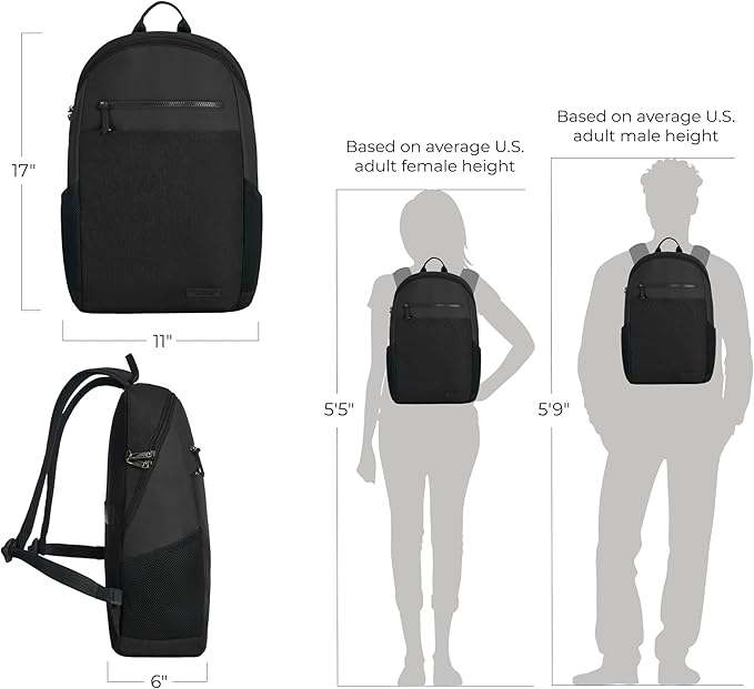 Travelon Anti-Theft Metro Backpack with RFID blocking pouch