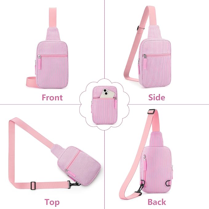 Mothers Day Gifts for Daughter, Birthday Graduation Gifts for 8 9 10 11 12 Year Old Teens Girls Her,Fanny Pack Sling Crossbody Bag Belt Bags Purse, Preppy Teen Girl Gift Trendy Stuff Travel Essentials