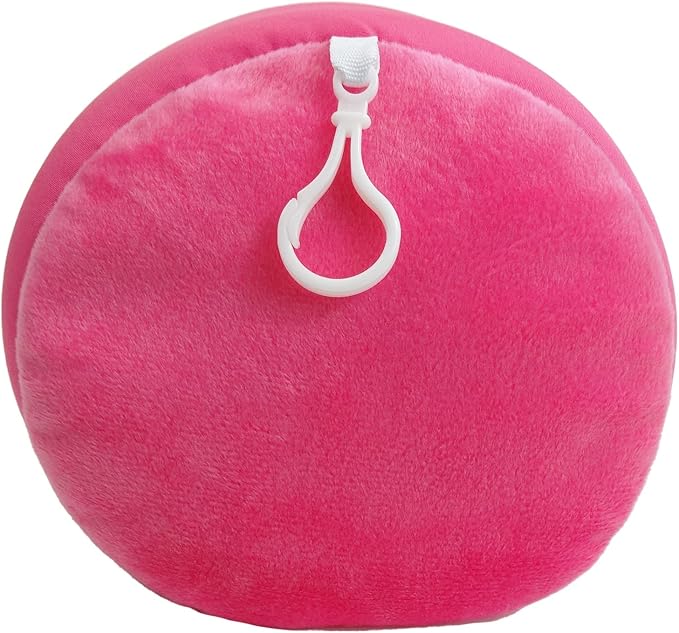 Wolf Essentials Microbead Bolster Tube Travel Pillow - Compact Neck Roll Pillow for Airplane, Car, or Home - Soft Lumbar Support Pillow - Pink