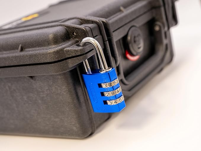 ABUS 145/30 Non-TSA Combination Lock for Hard Cases, Luggage, Resettable, Orange