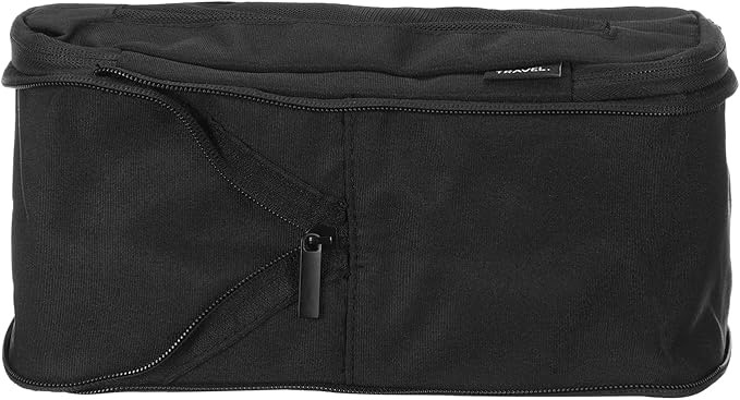 HARFINGTON Compression Packing Cube for Suitcases 26x12x13cm Lightweight Luggage Organizers Bag Travel Essentials Compression Bags for Carry on Suitcases, Black