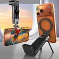 Airplane Phone Holder Travel Essentials for Men Women,Metal Magnetic Plane Phone Holder,360° Rotation Foldable Cell Phone Stand for Desk Tray Table,Travel Size Gadgets Flying Cruise Must Haves