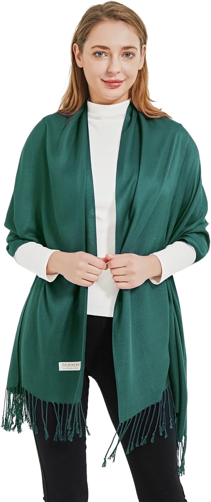 Soft Silky Pashmina Shawl Wraps Solid Colors Scarf for Wedding Evening Dresses