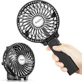 EasyAcc Handheld Fan Portable Rechargeable, Ultra Quiet &180° Foldable & Up 10 Hours & 3 Speeds Powered Personal Battery Foldable Adjustable Fan Home Travel Outdoor Office Black