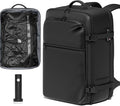 SUOCO Travel Vacuum Backpack with Portable Electric Pump, 45L Carry On Compression Seal Travel Backpack with Vacuum System, Traveling Packing Luggage Suitcase, Black