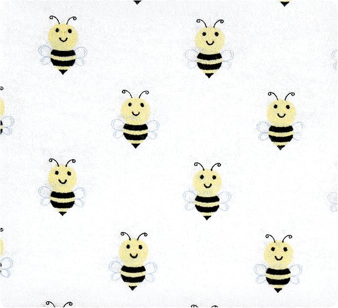 Hudson Baby Unisex Baby Cotton Flannel Receiving Blankets, Daisy Bee, One Size
