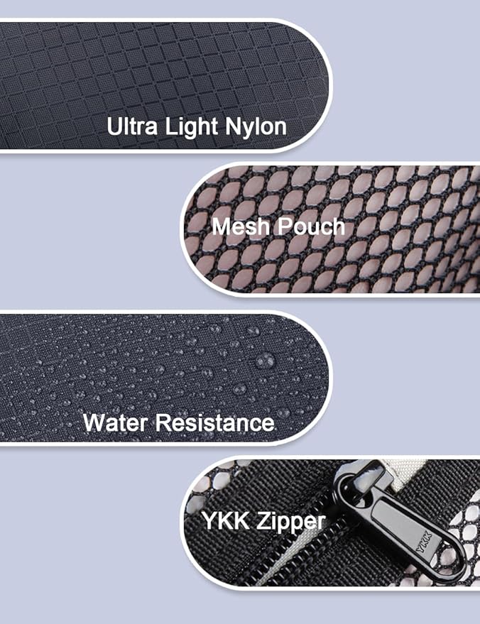 GOX Travel Small Toiletry Bag for Men Nylon Dopp Kit Medicine Bag Travel Organizer Pouch Shave Kits for Teens Toiletry Essentials Bathroom Compact (Navy, 7.9 * 3.7 * 2 Inches)