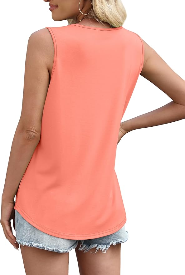 WIHOLL Women's Square Neck Tank Top
