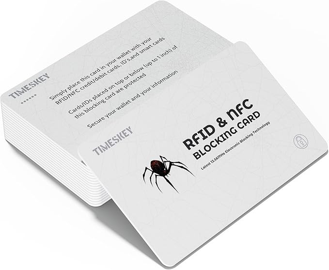 RFID Blocking Cards - 6 Pack Credit Card Protector for Wallet,Shields ID/Credit Card/Passport from Skimming