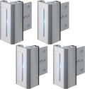 4 Pack Home Security Door Lock Withstand 800 lbs for Inward Swinging Door,Door Reinforcement Lock with 8 Screws to Prevent Unauthorized Entry,Extra Security Door Locks for Home Security and Privacy