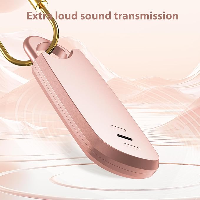 Personal Safety Alarm - 2 Pack, 140db Siren, Powerful Safe Sound, Personal Alarm with Strobe Light and Convenient Copper Ring Keychain