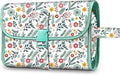 Fintie Portable Toiletry Cosmetic Travel Bag, Large Water Resistant Hanging Makeup Organizer Storage Pouch Case for Women Girls, Spring