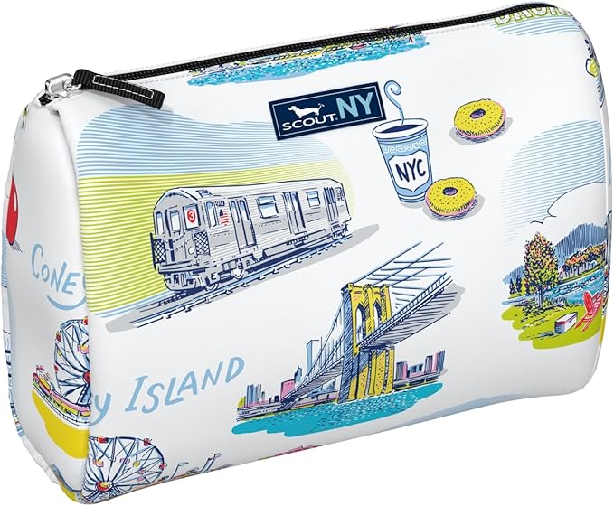 SCOUT Packin' Heat - Large, Water-Resistant, Zip Close Makeup Bag for Women- Toiletry Travel Bag - Cosmetic Bag