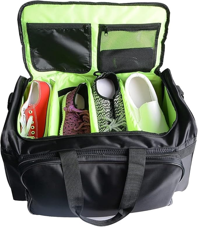 YXQ Sneaker Bag, 30L Large Capacity Multi-Function 4-Layer Gym Bag with Durable Shoulder Strap Adjustable Waterproof Travel Bag for Men