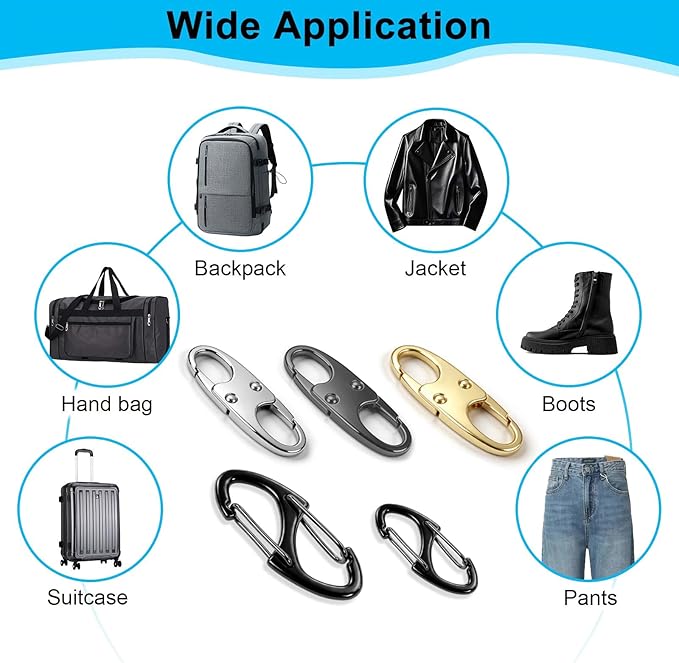 29PCS Lock Combo Set, Double-Sided Spring S Anti-Theft Locks for Luggage, Backpacks, Suitcases, Clothing, Purses, Boots, Travel & Outdoor Security