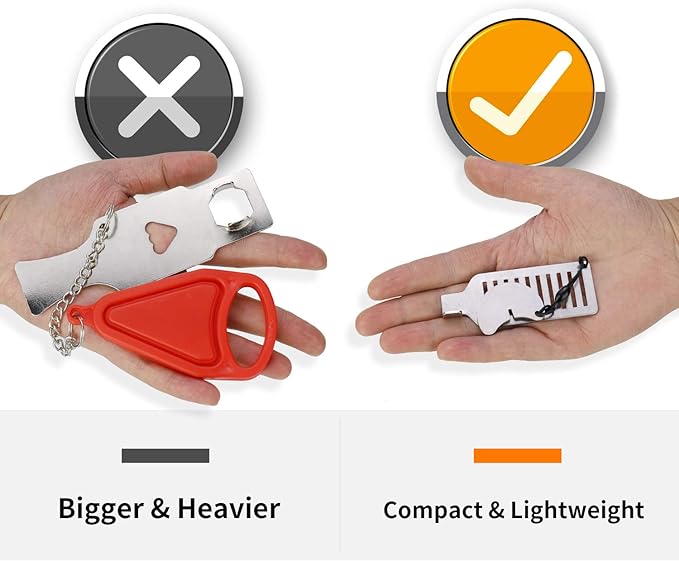 Portable Door Lock for Travel - Improved Travel Hotel Door Lock Apartment Security Device Door Jammer ozozo