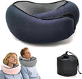 Travel Neck Pillows for Airplanes 2026 New Travel Pillow Neck Travel Pillow Memory Foam Airplane Pillow for Offices and Cars(Dark Blue)